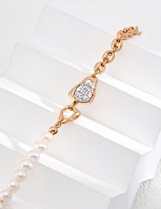 Elegance Pearl Chain Bracelet